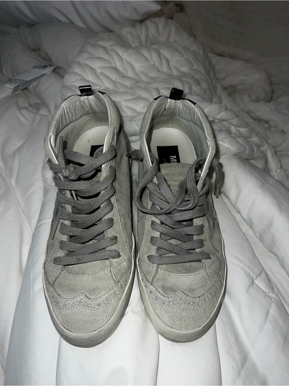Golden Goose women’s Gray Suede High-Top Sneakers